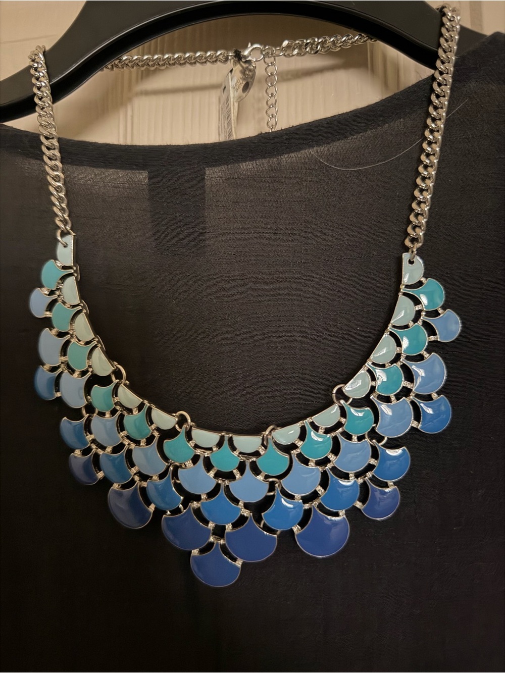 Blue Gradient Statement Necklace - Women Jewelry